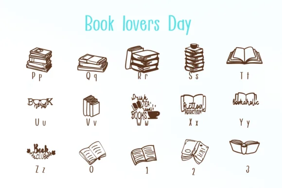 Book Lovers Day by Nongyao — Dingbats Font — thumbnail 3