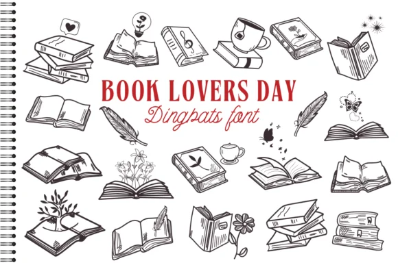 Book Lovers Day by Nun Sukhwan — Dingbats Font