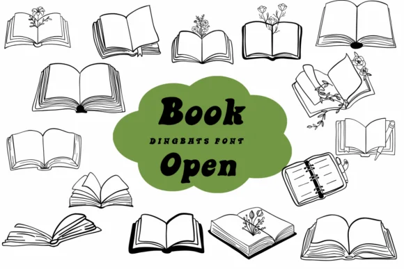 Book Open by Suphitchaya — Dingbats Font