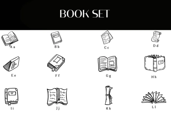 Book Set by Heartcraft Atelier — Dingbats Font — thumbnail 2