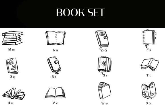 Book Set by Heartcraft Atelier — Dingbats Font — thumbnail 3