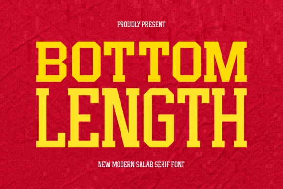 Bottom Length by Ade (7NTypes) — Slab Serif Font