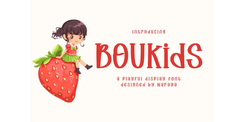 Boukids Font by Naraya Studio by Naraya Studio — Display Font