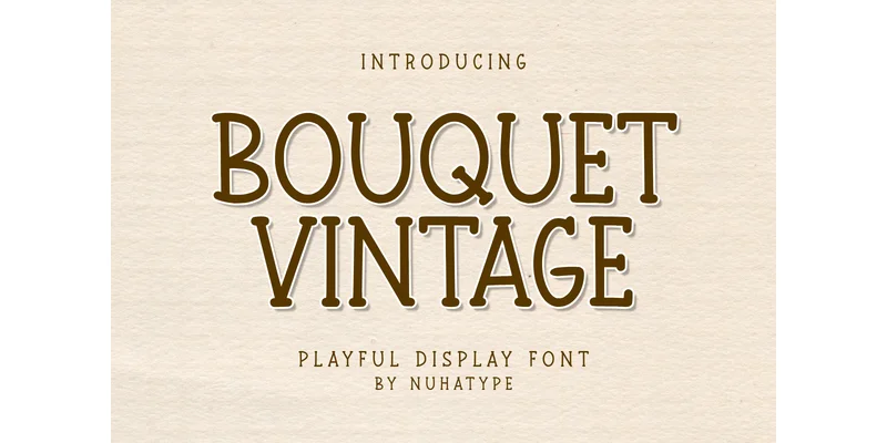Bouquet Vintage Font by Nuhatype — Sans Serif Font