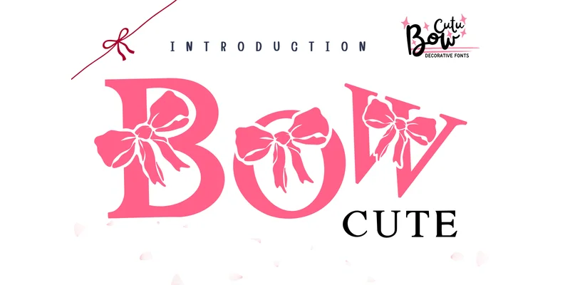 Bow Cute Font by PraewDesigns by PraewDesigns — Decorative Font
