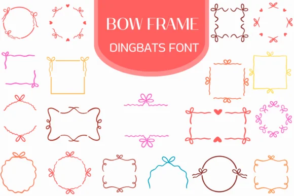 Bow Frame by Heartcraft Atelier — Dingbats Font