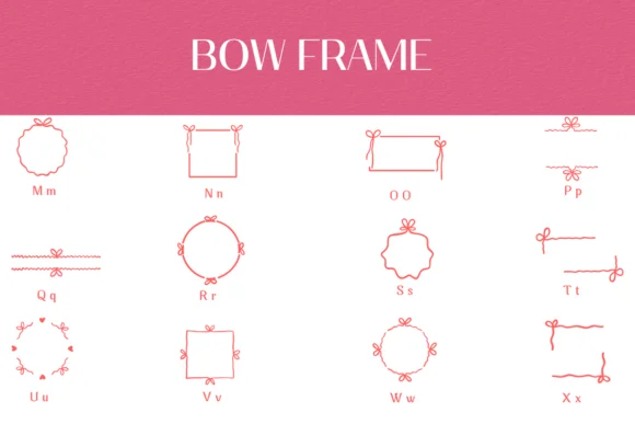 Bow Frame by Heartcraft Atelier — Dingbats Font — thumbnail 3
