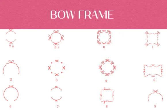 Bow Frame by Heartcraft Atelier — Dingbats Font — thumbnail 4
