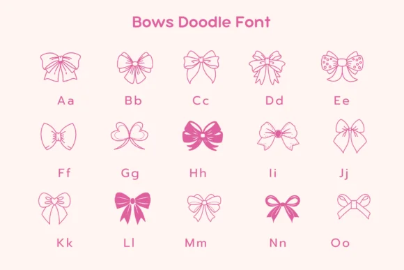 Bows by Pui Art — Dingbats Font — thumbnail 7