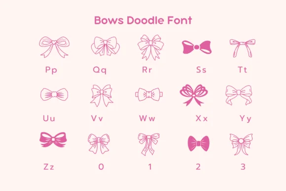 Bows by Pui Art — Dingbats Font — thumbnail 8