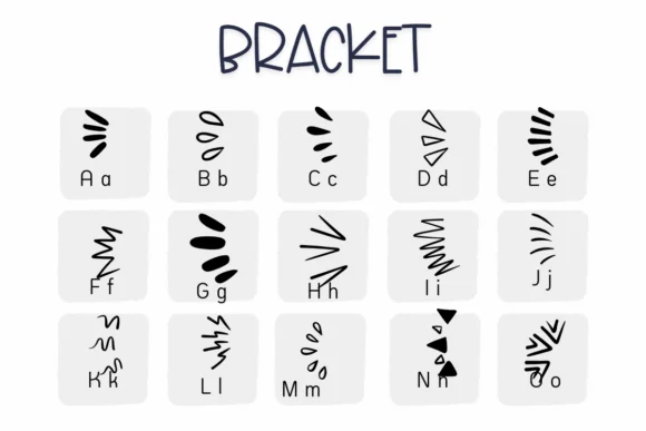 Bracket by Sirinart — Dingbats Font — thumbnail 2