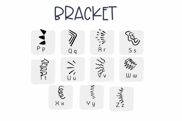 Bracket by Sirinart — Dingbats Font — thumbnail 3