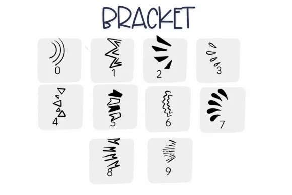 Bracket by Sirinart — Dingbats Font — thumbnail 4