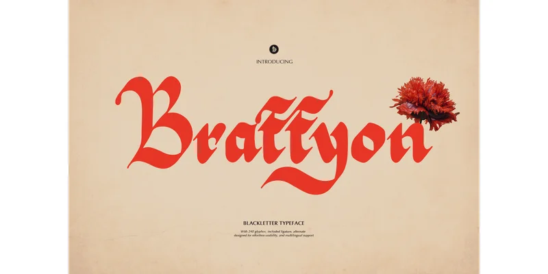 Braffyon Font by Denustudios by Denustudios — Blackletter Font