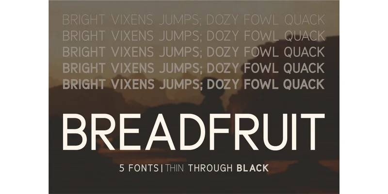 Breadfruit Font by Huntype — Sans Serif Font