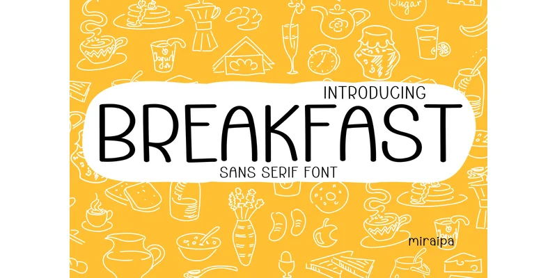 Breakfast Font by miraipa — Sans Serif Font