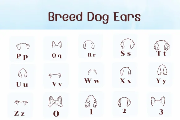 Breed Dog Ears by Ketsarin — Dingbats Font — thumbnail 3