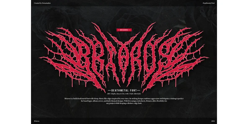 Briaros Font by Denustudios by Denustudios — Blackletter Font