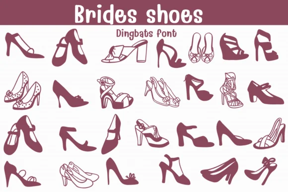 Brides Shoes by Sontaya — Dingbats Font