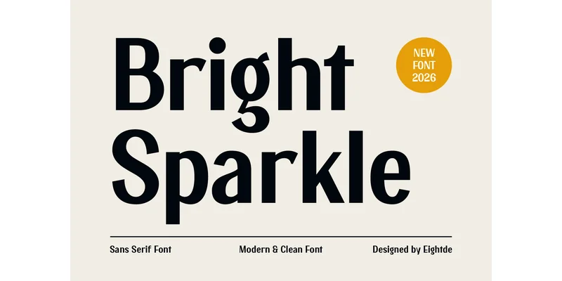 Bright Sparkle Font by Eightde — Sans Serif Font