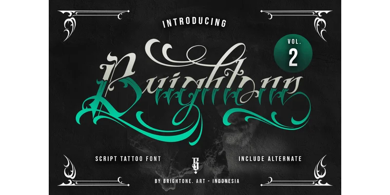 Brightone Font by brightonexart by brightonexart — Blackletter Font