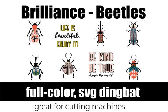 Brilliance Beetles by Illustration Ink — Color Fonts Font