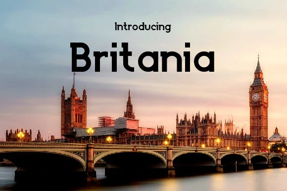 Britania by da_only_aan — Slab Serif Font