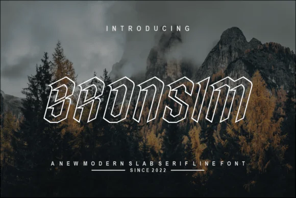Bronsim by warehouselogo7 — Slab Serif Font