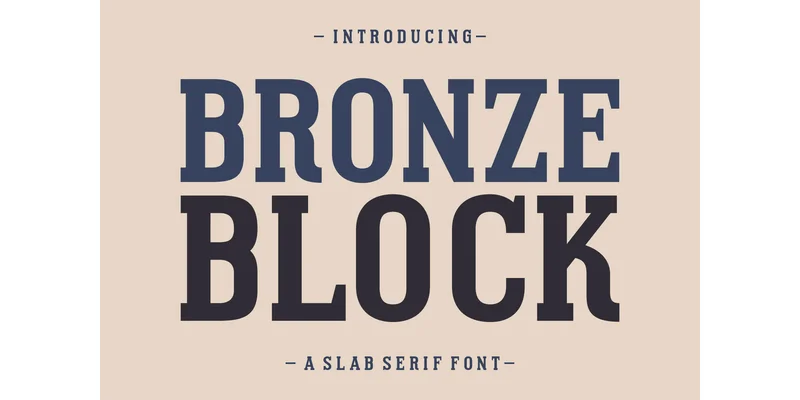 Bronze Block Font by Ardi (7NTypes) by Ardi (7NTypes) — Slab Serif Font