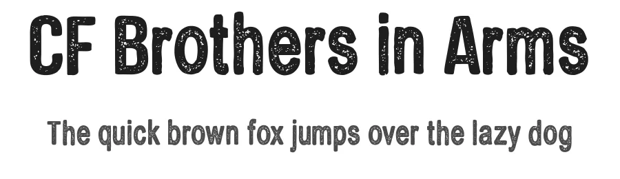 CF Brothers in Arms by Cloutierfontes โ Decorative Font