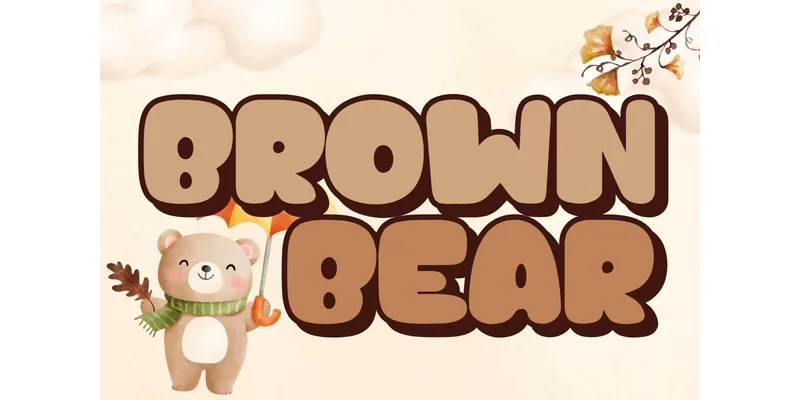 Brown Bear Font by charmingbear59.design by charmingbear59.design — Display Font
