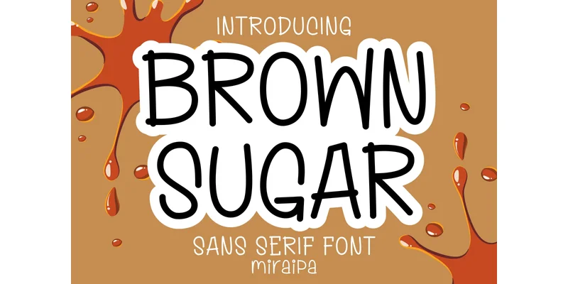 Brown Sugar Font by miraipa — Sans Serif Font
