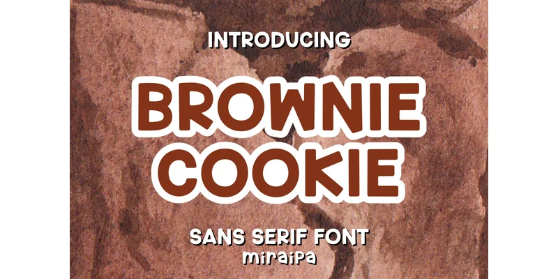Brownie Cookie Font by miraipa — Sans Serif Font