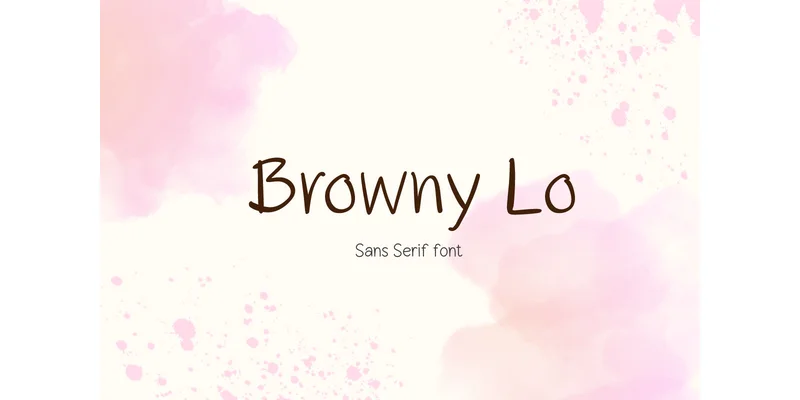 Browny Lo Font by TanoiCartoonist by TanoiCartoonist β Sans Serif Font