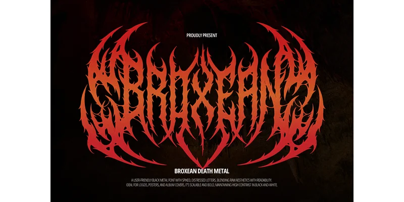 Broxean Font by Denustudios by Denustudios — Blackletter Font