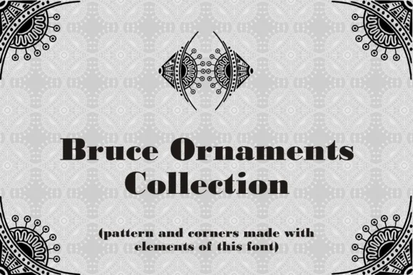 Bruce Ornaments Collection by Intellecta Design — Dingbats Font