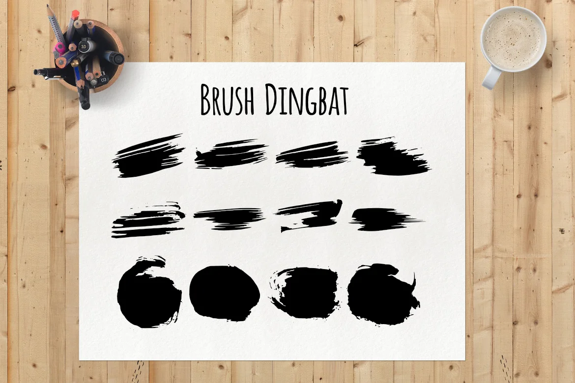 Brush Dingbat by LebahStudio — Dingbats Font