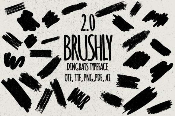 Brushly 2.0 by Minimalistartstudio — Dingbats Font