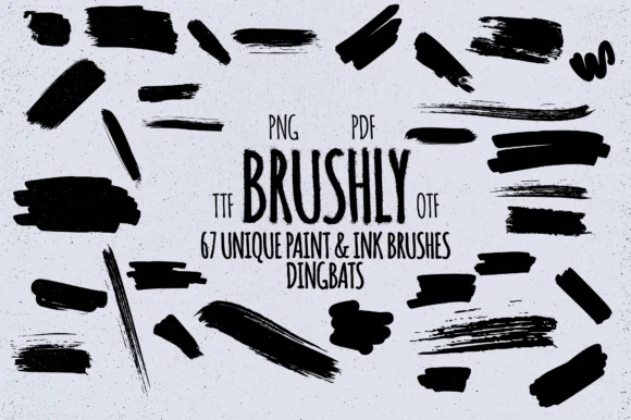 Brushly by Minimalistartstudio — Dingbats Font