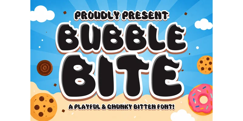 Bubble Bite Font by Soho Studio — Display Font