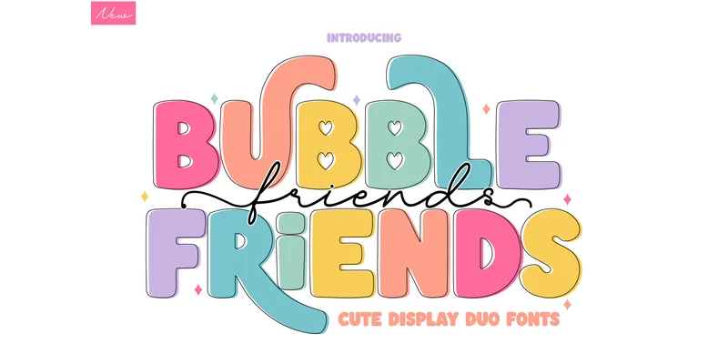 Bubble Friends Font by TINY GRAPHIX by TINY GRAPHIX — Display Font