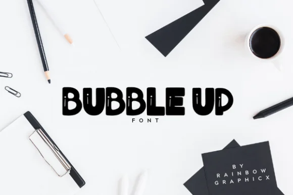 Bubble Up by RainbowGraphicx — Slab Serif Font