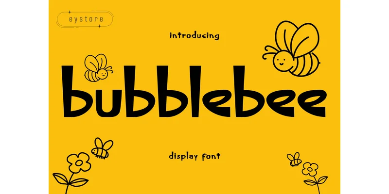 Bubblebee Font by Eystore by Eystore — Display Font