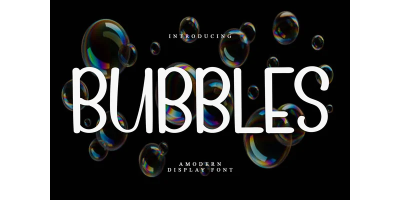 Bubbles Font by PiPi Creative — Sans Serif Font