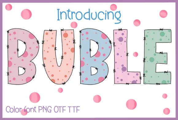 Buble by Itme_digitalart β Color Fonts Font