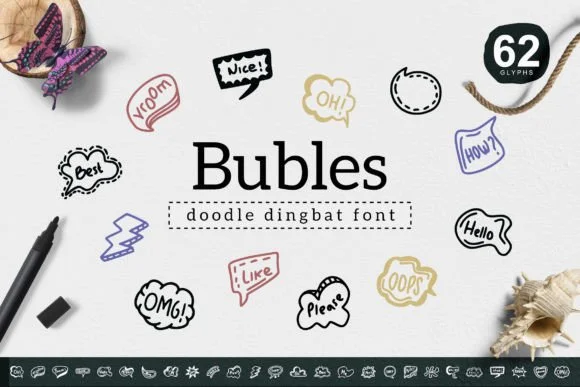 Bubles by YandiDesigns — Dingbats Font