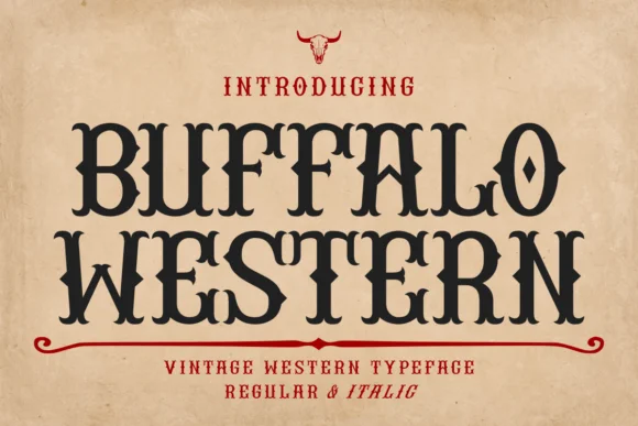 Buffalo Western by Eystore — Slab Serif Font