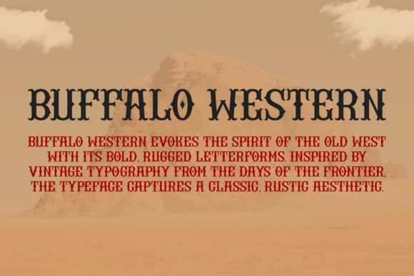 Buffalo Western by Eystore — Slab Serif Font — thumbnail 2