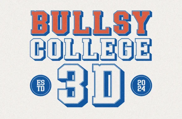 Bullsy College 3d by Marvadesign — Slab Serif Font