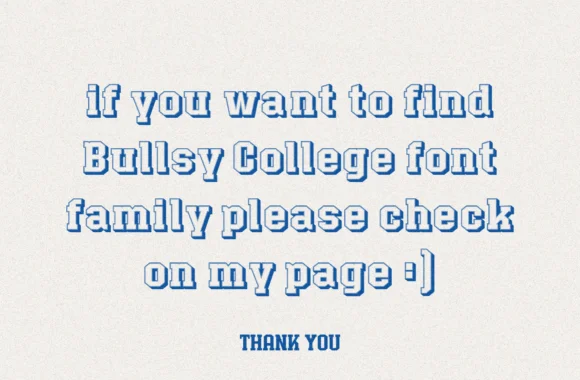 Bullsy College 3d by Marvadesign — Slab Serif Font — thumbnail 6